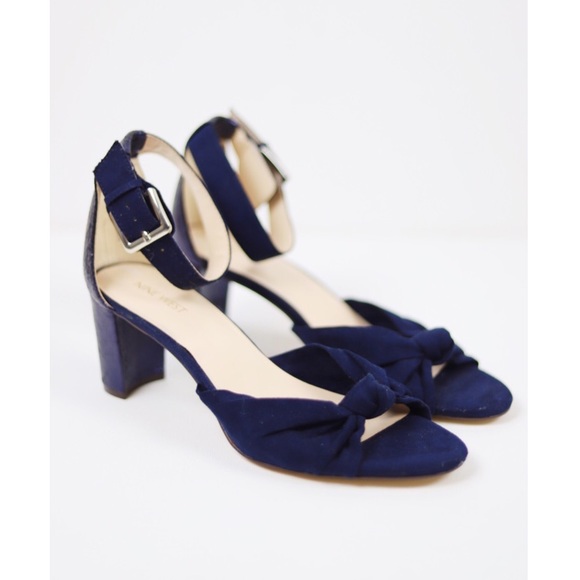nine west navy blue sandals